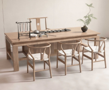 New Chinese Style Tea Tables And Chairs-ID:574465995