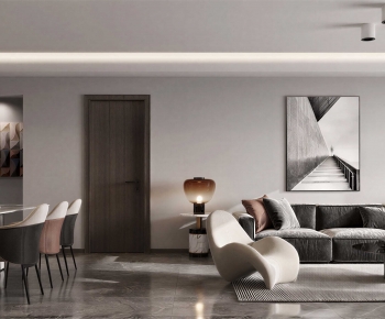 Modern A Living Room-ID:566237937