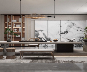 New Chinese Style Tea House-ID:604342945