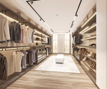 Modern Clothes Storage Area-ID:712888963