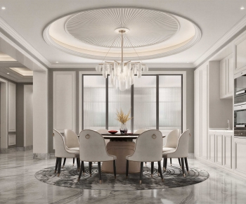 Simple European Style Dining Room-ID:160675053