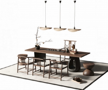 New Chinese Style Tea Tables And Chairs-ID:788393025