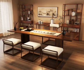 New Chinese Style Tea Tables And Chairs-ID:389273889