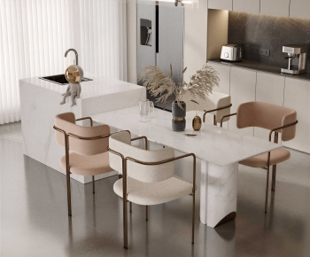Modern Dining Table And Chairs-ID:573590046