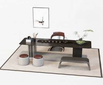 New Chinese Style Tea Tables And Chairs-ID:687464007