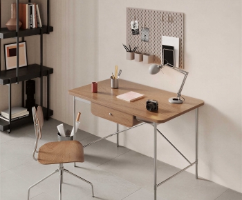 Modern Computer Desk And Chair-ID:729512938