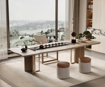 New Chinese Style Tea Tables And Chairs-ID:944675927