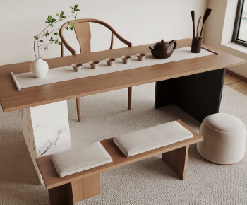 New Chinese Style Tea Tables And Chairs-ID:130757094