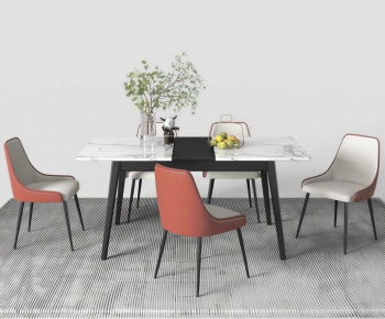 Modern Dining Table And Chairs-ID:638425113