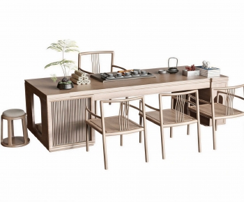 New Chinese Style Tea Tables And Chairs-ID:655375001