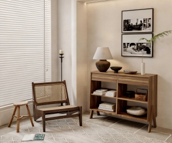 Wabi-sabi Style Side Cabinet-ID:618206027