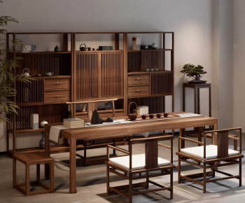 New Chinese Style Tea Tables And Chairs-ID:461898093