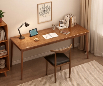 Nordic Style Computer Desk And Chair-ID:112381072