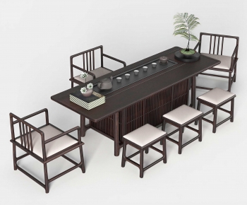 New Chinese Style Tea Tables And Chairs-ID:866395003