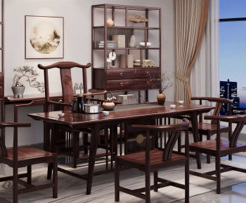 New Chinese Style Tea Tables And Chairs-ID:339026936