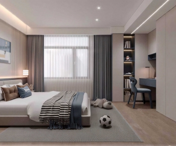 Modern Boy's Room And Son's Room-ID:104290961