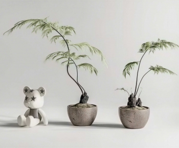 Modern Potted Green Plant-ID:700294024