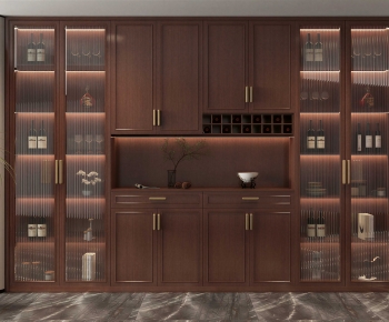 New Chinese Style Wine Cabinet-ID:193406118