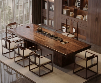 New Chinese Style Tea Tables And Chairs-ID:306606052