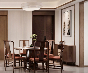 New Chinese Style Dining Room-ID:671940094