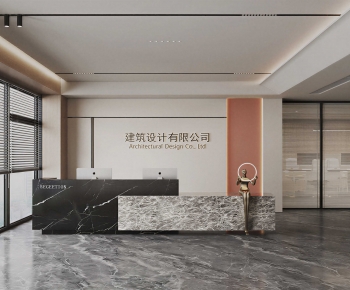 Modern Office Reception Desk-ID:894129048