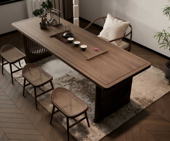 New Chinese Style Tea Tables And Chairs-ID:378287088