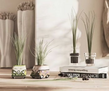 Modern Potted Green Plant-ID:461622954