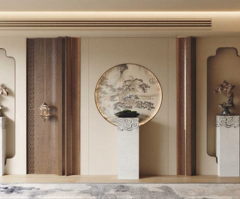 New Chinese Style Hallway-ID:922516114