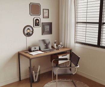 Modern Computer Desk And Chair-ID:529710059
