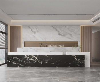 Modern Office Reception Desk-ID:329811102