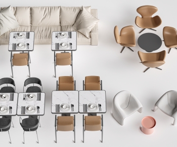 Modern Dining Table And Chairs-ID:680973053