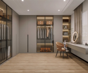 Modern Clothes Storage Area-ID:253402951