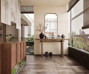 Wabi-sabi Style Hallway-ID:830012087