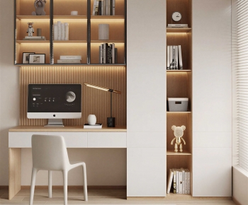 Modern Computer Desk And Chair-ID:828763964