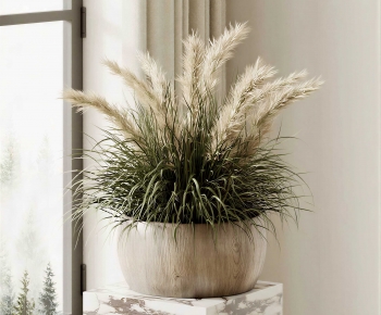 Modern Potted Green Plant-ID:741915943