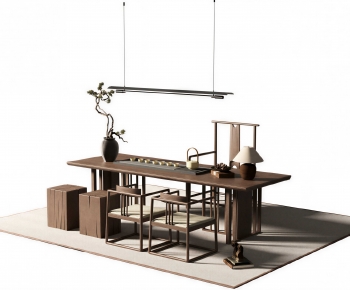 New Chinese Style Tea Tables And Chairs-ID:493163116