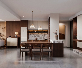 New Chinese Style Dining Room-ID:492151985