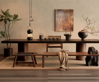 New Chinese Style Tea Tables And Chairs-ID:318495047