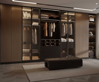 Modern Clothes Storage Area-ID:299849039