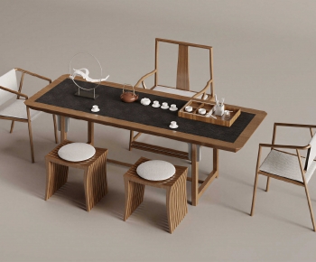 New Chinese Style Tea Tables And Chairs-ID:495662939