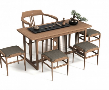 New Chinese Style Tea Tables And Chairs-ID:394835955