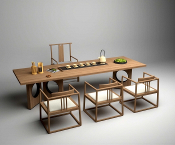 New Chinese Style Tea Tables And Chairs-ID:266572957