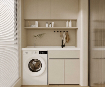 Modern Laundry Cabinet-ID:791575919