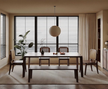 Wabi-sabi Style Dining Room-ID:512715108