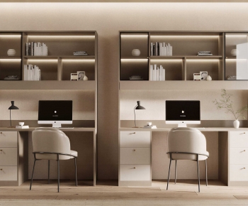 Modern Computer Desk And Chair-ID:269548896