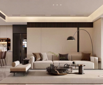 Modern A Living Room-ID:385379841