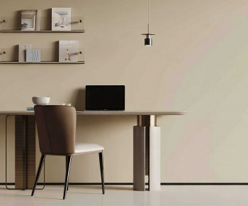Modern Computer Desk And Chair-ID:763772019