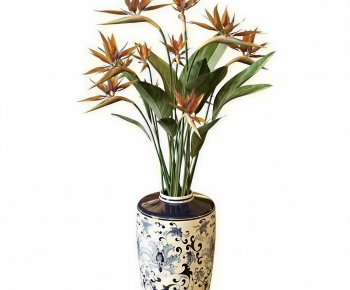 New Chinese Style Ground Green Plant Potted Plants-ID:572791122