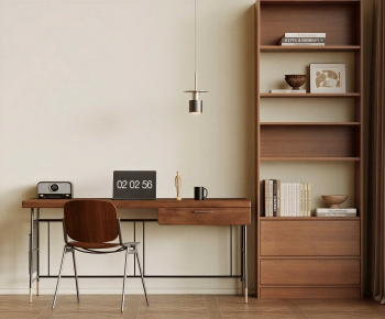 Modern Computer Desk And Chair-ID:925736909