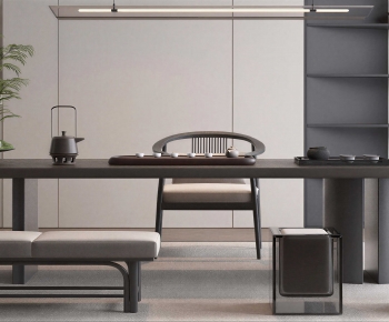 New Chinese Style Tea Tables And Chairs-ID:660056114